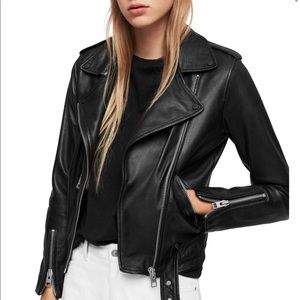 AllSaints leather jacket size 8